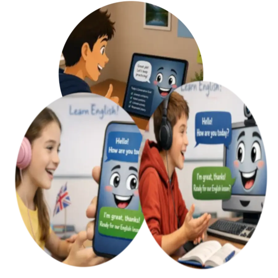 Speak English with confidence through real conversation practice for students learning on their own and teachers supporting their learners.